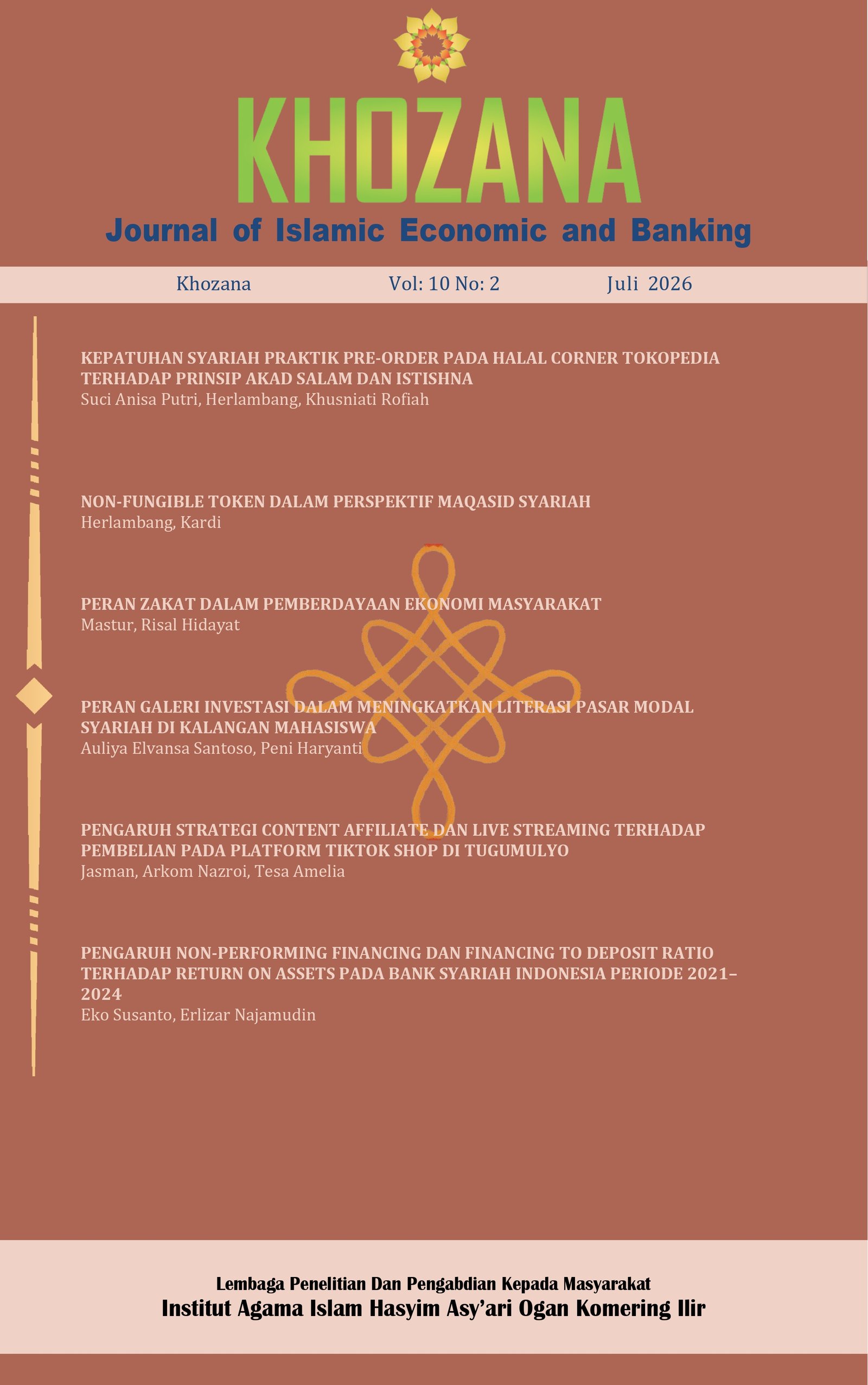 					View Vol. 10 No. 2 (2026): Syariah Digital And Financial Literacy
				